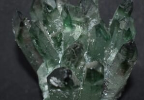 Green Phantom Quartz Cluster