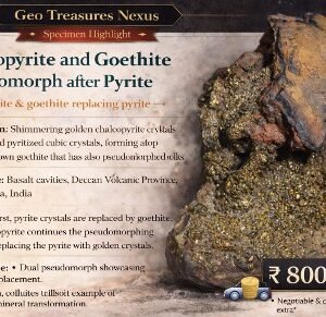 Chalcopyrite & Goethite Pseudomorph After Pyrite Specimen